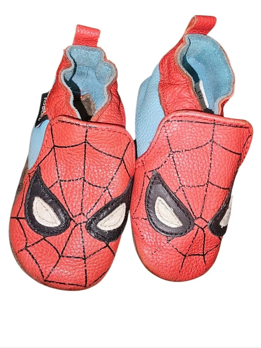 Robeez Spider-Man Soft Red and Light Blue Baby Slippers